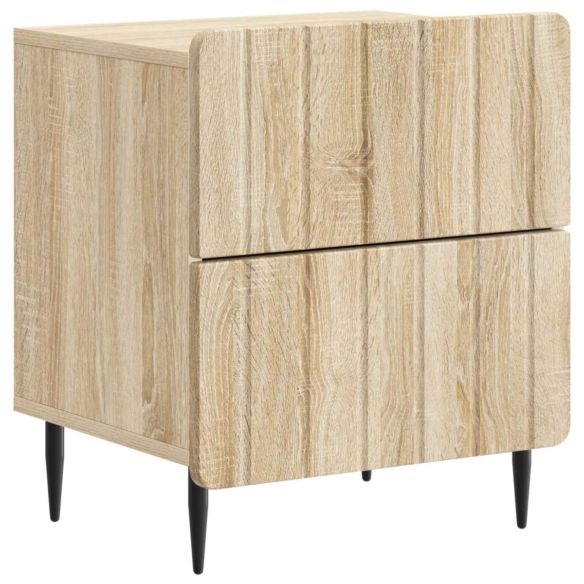 vidaXL Κομοδίνο 2 τεμ. Sonoma Δρυς 43 x 34,5 x 49,5 εκ