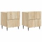 vidaXL Κομοδίνο 2 τεμ. Sonoma Δρυς 43 x 34,5 x 49,5 εκ