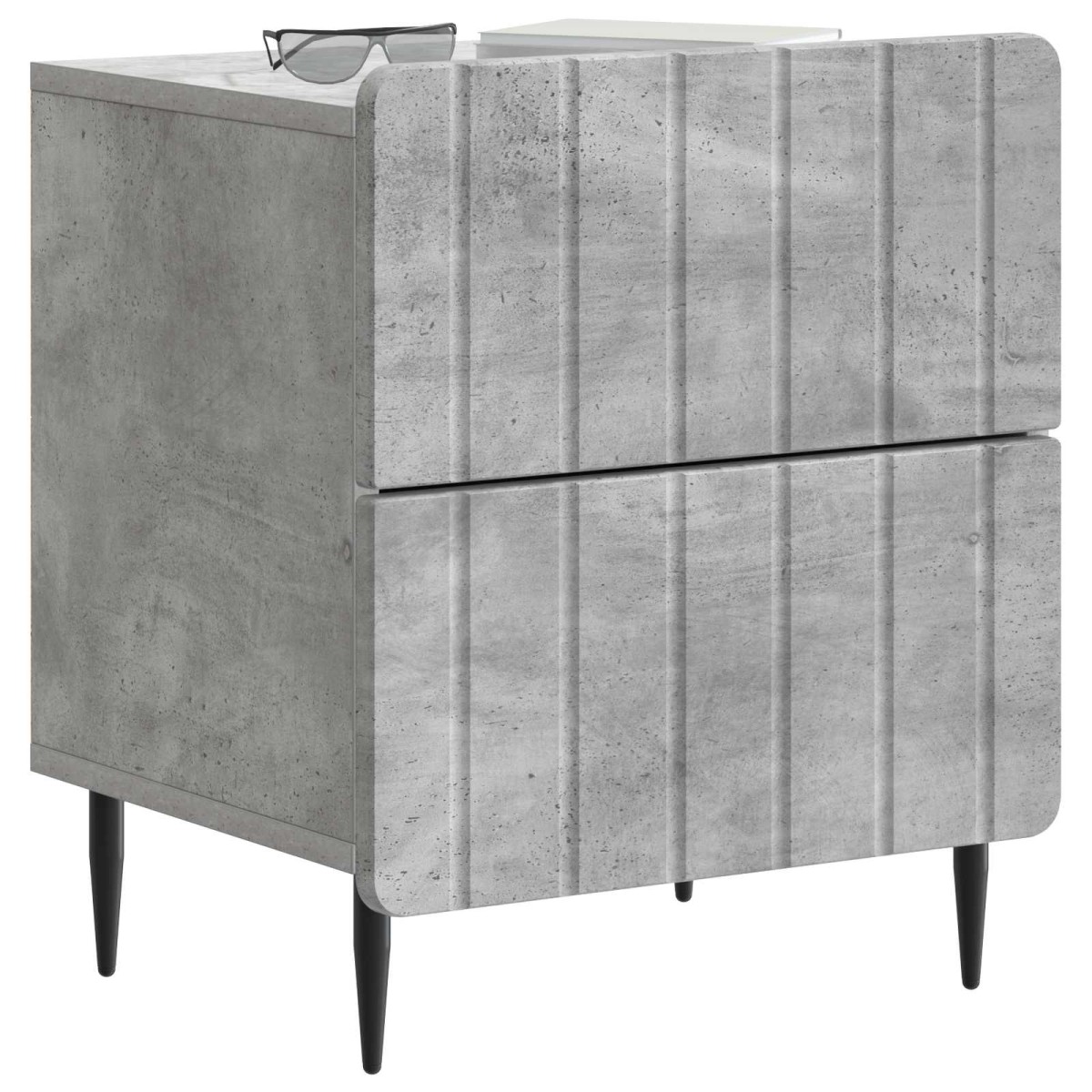 vidaXL Κομοδίνο Γκρι Σκυροδέματος 43 x 34,5 x 49,5 εκ