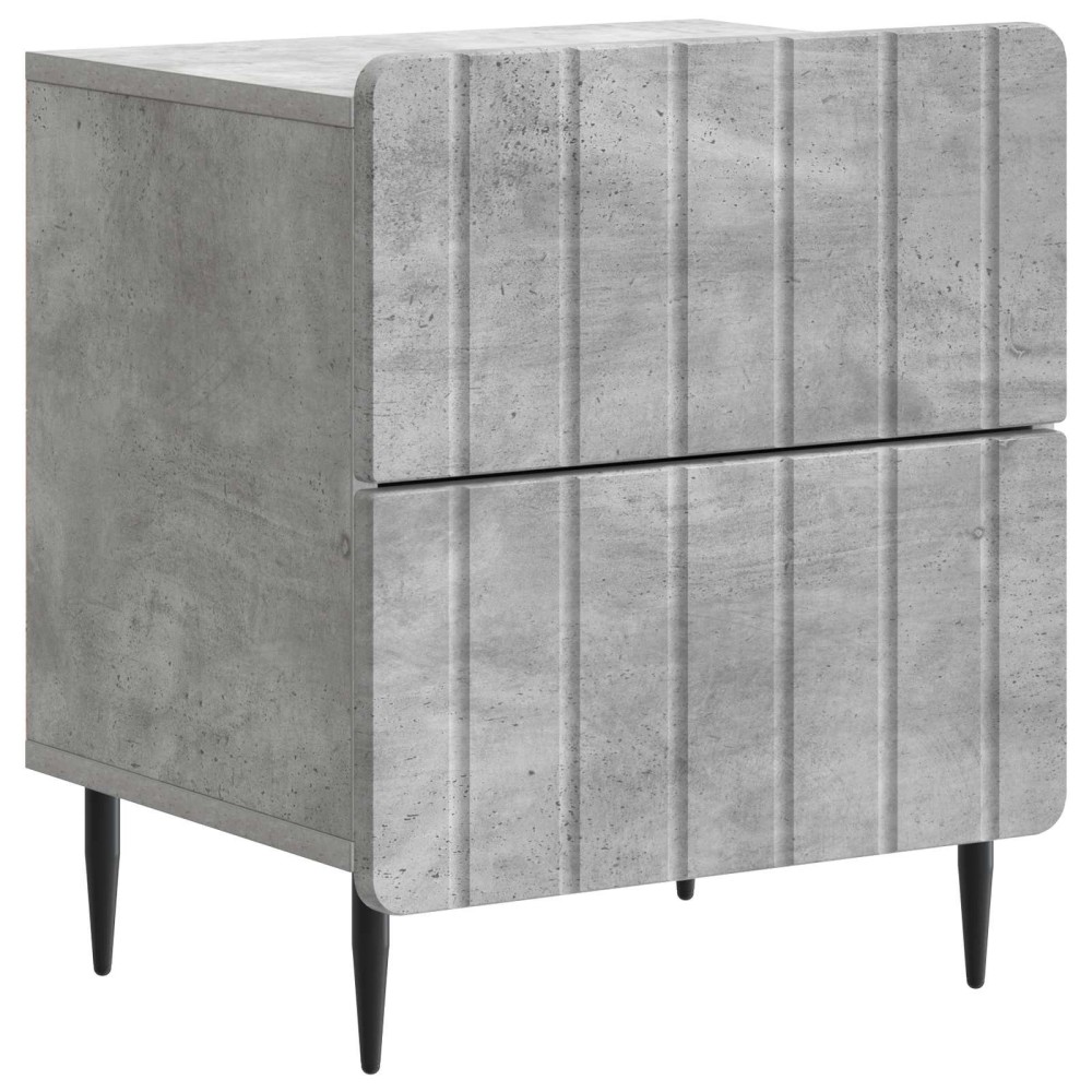 vidaXL Κομοδίνο Γκρι Σκυροδέματος 43 x 34,5 x 49,5 εκ