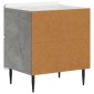 vidaXL Κομοδίνο 2 τεμ. Γκρι Σκυροδέματος 43 x 34,5 x 49,5 εκ