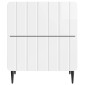 vidaXL Κομοδίνο Γυαλιστερό Λευκό 43 x 34,5 x 49,5 εκ