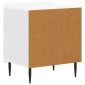 vidaXL Κομοδίνο 2 τεμ. Γυαλιστερό Λευκό 43 x 34,5 x 49,5 εκ