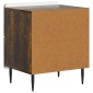 vidaXL Κομοδίνο Καπνισμένο Ξύλο Δρυός 43 x 34,5 x 49,5 εκ
