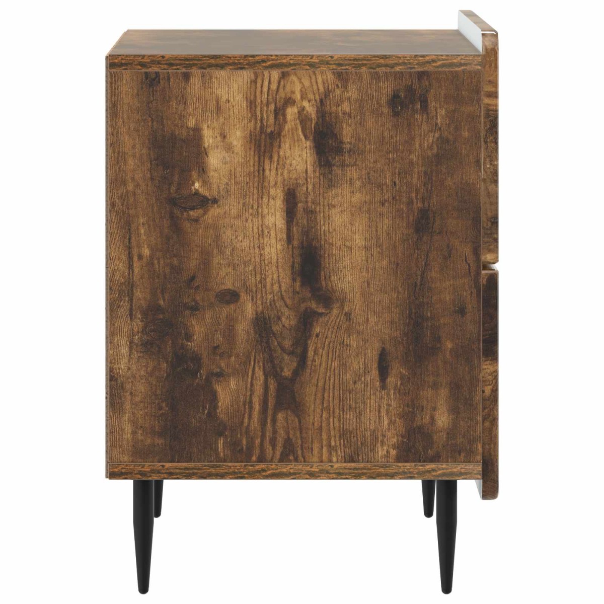 vidaXL Κομοδίνο 2 τεμ. Καπνισμένο Ξύλο Δρυός 43 x 34,5 x 49,5 εκ
