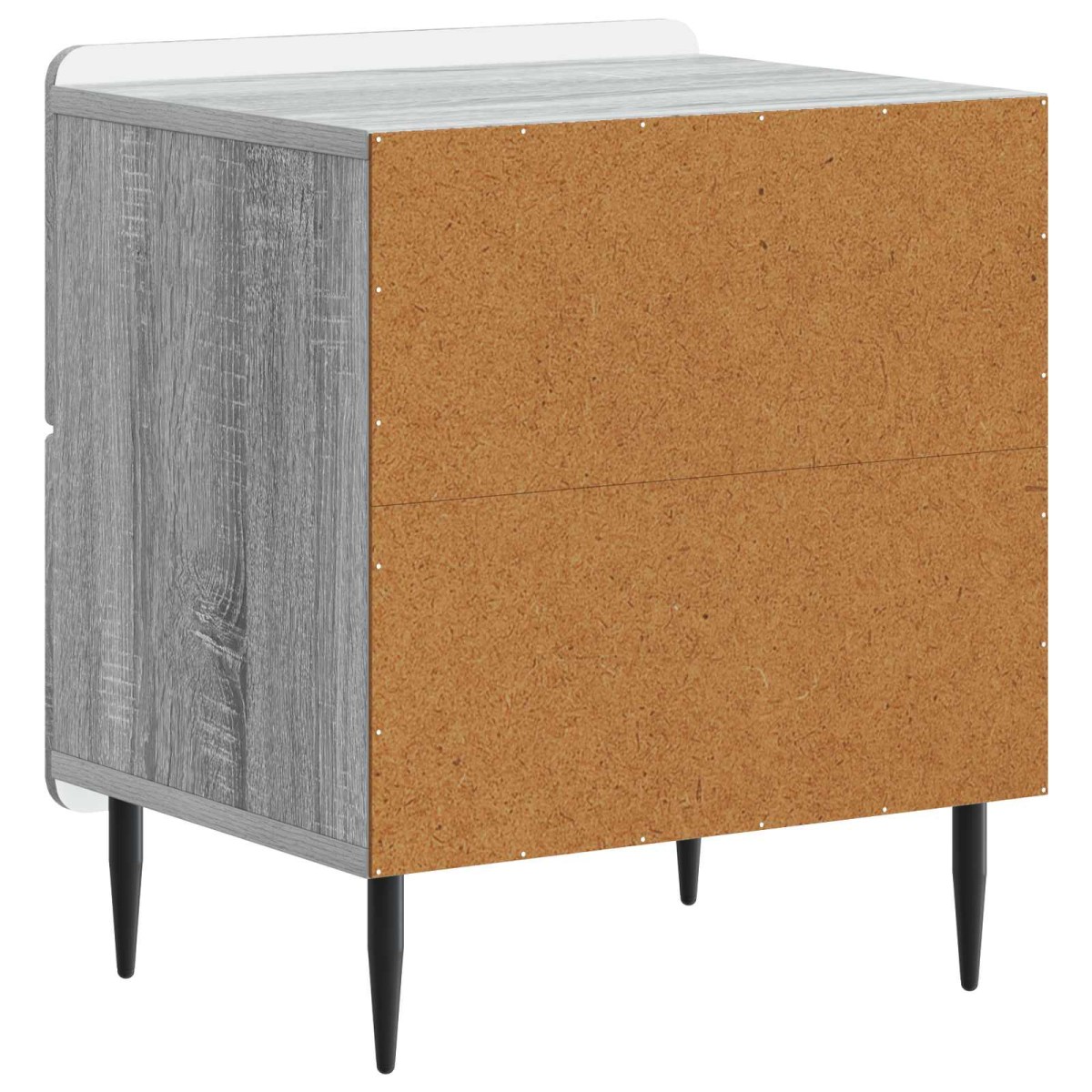 vidaXL Κομοδίνο Γκρι Sonoma 43 x 34,5 x 49,5 εκ Επεξεργασμένο Ξύλο