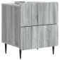 vidaXL Κομοδίνο 2 τεμ. Γκρι Sonoma 43 x 34,5 x 49,5 εκ
