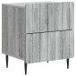 vidaXL Κομοδίνο 2 τεμ. Γκρι Sonoma 43 x 34,5 x 49,5 εκ