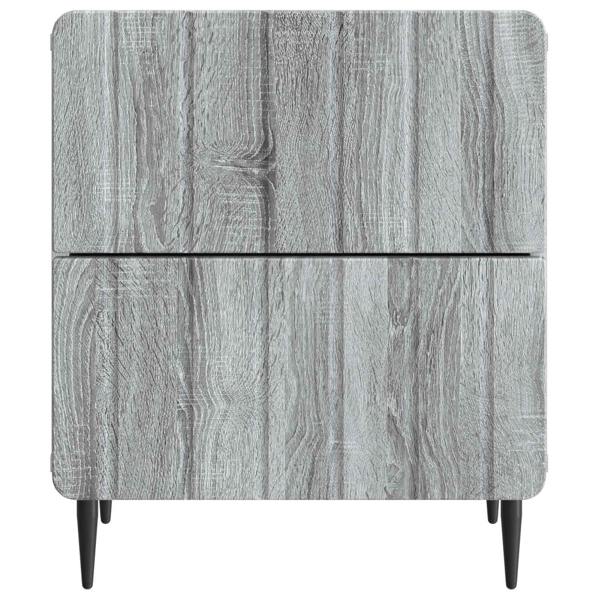 vidaXL Κομοδίνο 2 τεμ. Γκρι Sonoma 43 x 34,5 x 49,5 εκ