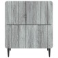 vidaXL Κομοδίνο 2 τεμ. Γκρι Sonoma 43 x 34,5 x 49,5 εκ