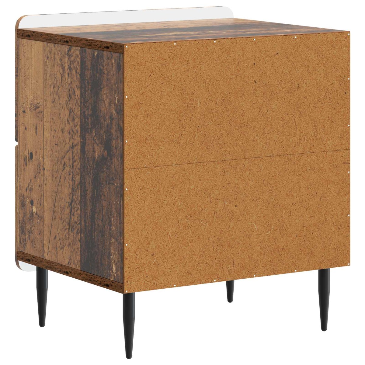 vidaXL Κομοδίνο Παλαιωμένο ξύλο 43 x 34,5 x 49,5 εκ Επεξεργασμένο Ξύλο