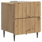 vidaXL Κομοδίνο Artisan Δρυς 43 x 34,5 x 49,5 εκ Επεξεργασμένο Ξύλο