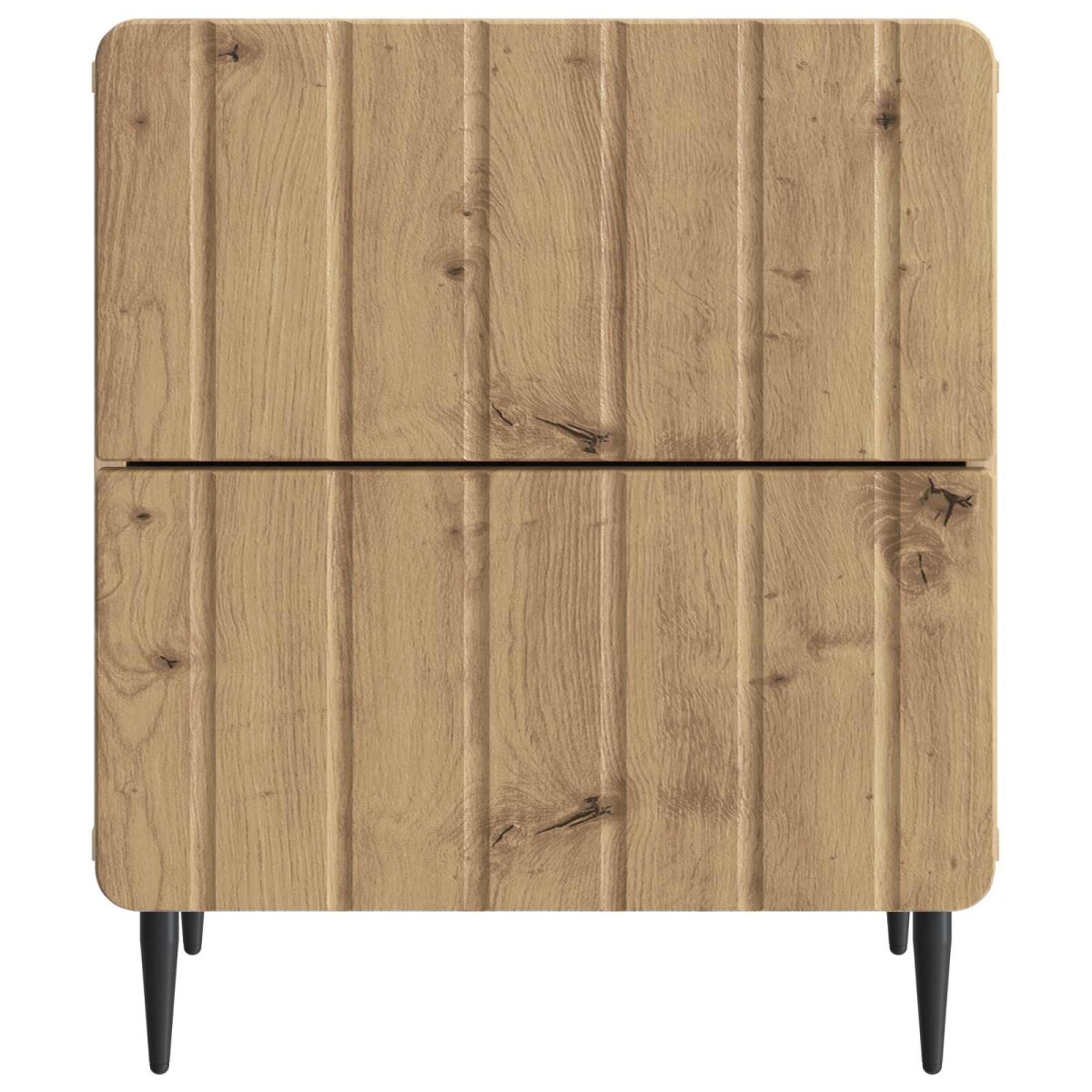vidaXL Κομοδίνο Artisan Δρυς 43 x 34,5 x 49,5 εκ Επεξεργασμένο Ξύλο
