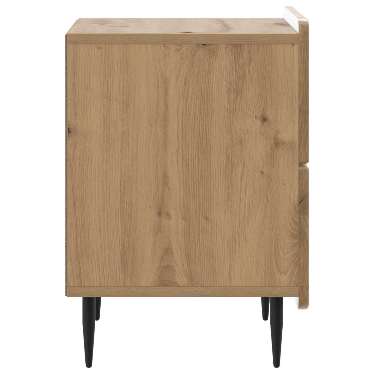 vidaXL Κομοδίνο Artisan Δρυς 43 x 34,5 x 49,5 εκ Επεξεργασμένο Ξύλο