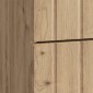 vidaXL Κομοδίνο Artisan Δρυς 43 x 34,5 x 49,5 εκ Επεξεργασμένο Ξύλο