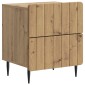 vidaXL Κομοδίνο Artisan Δρυς 43 x 34,5 x 49,5 εκ Επεξεργασμένο Ξύλο