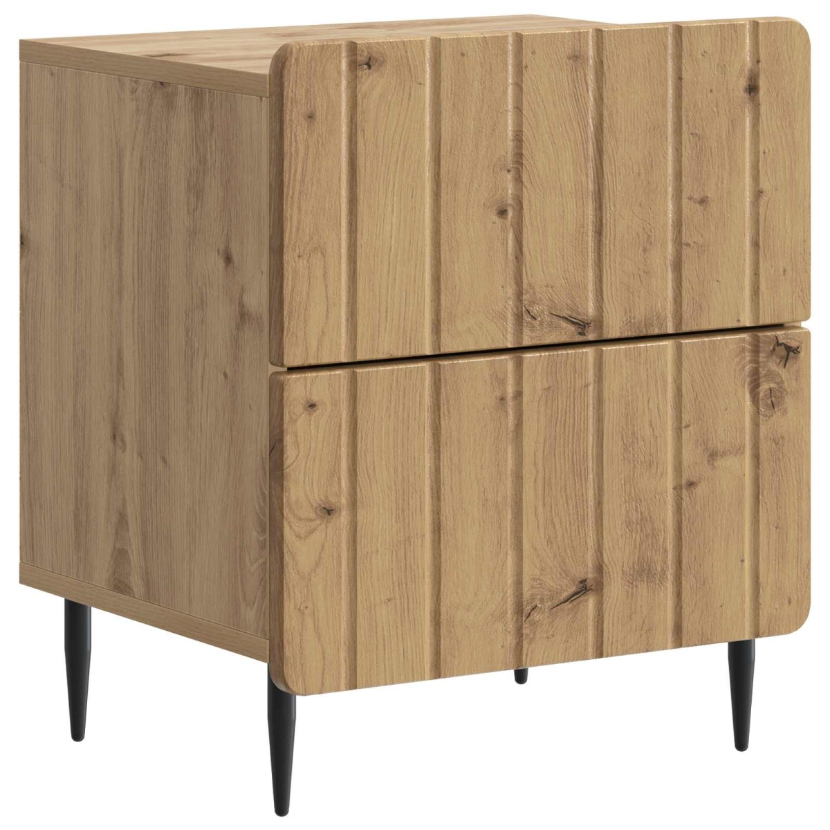 vidaXL Κομοδίνο 2 τεμ. Artisan Δρυς 43 x 34,5 x 49,5 εκ
