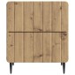 vidaXL Κομοδίνο 2 τεμ. Artisan Δρυς 43 x 34,5 x 49,5 εκ