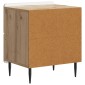 vidaXL Κομοδίνο 2 τεμ. Artisan Δρυς 43 x 34,5 x 49,5 εκ