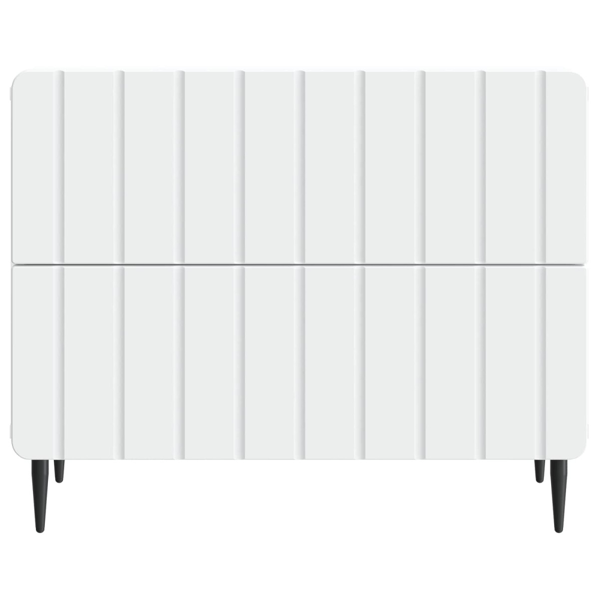 vidaXL Κομοδίνο Λευκό 62 x 34,5 x 49,5 εκ. Επεξεργασμένο Ξύλο