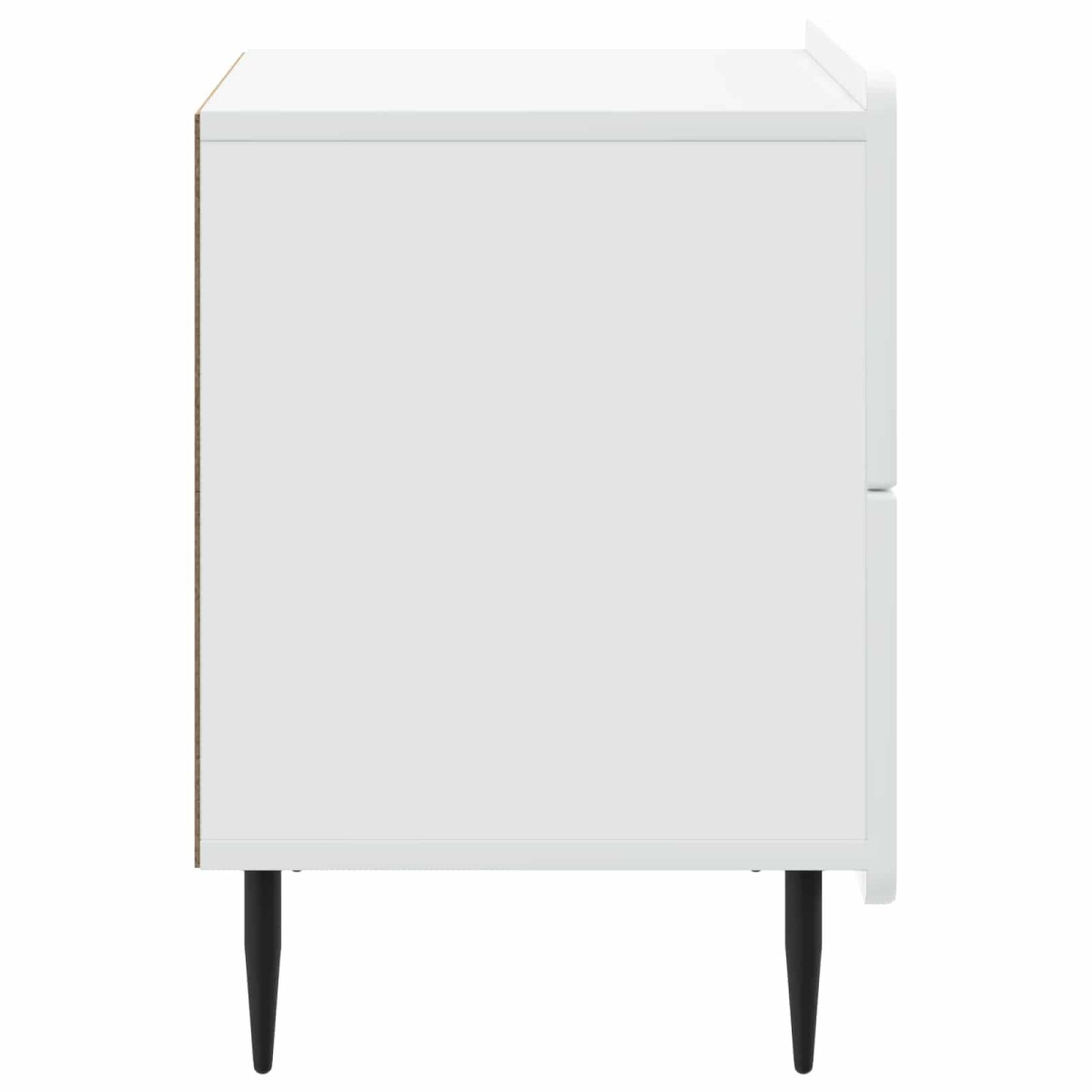 vidaXL Κομοδίνο Λευκό 62 x 34,5 x 49,5 εκ. Επεξεργασμένο Ξύλο