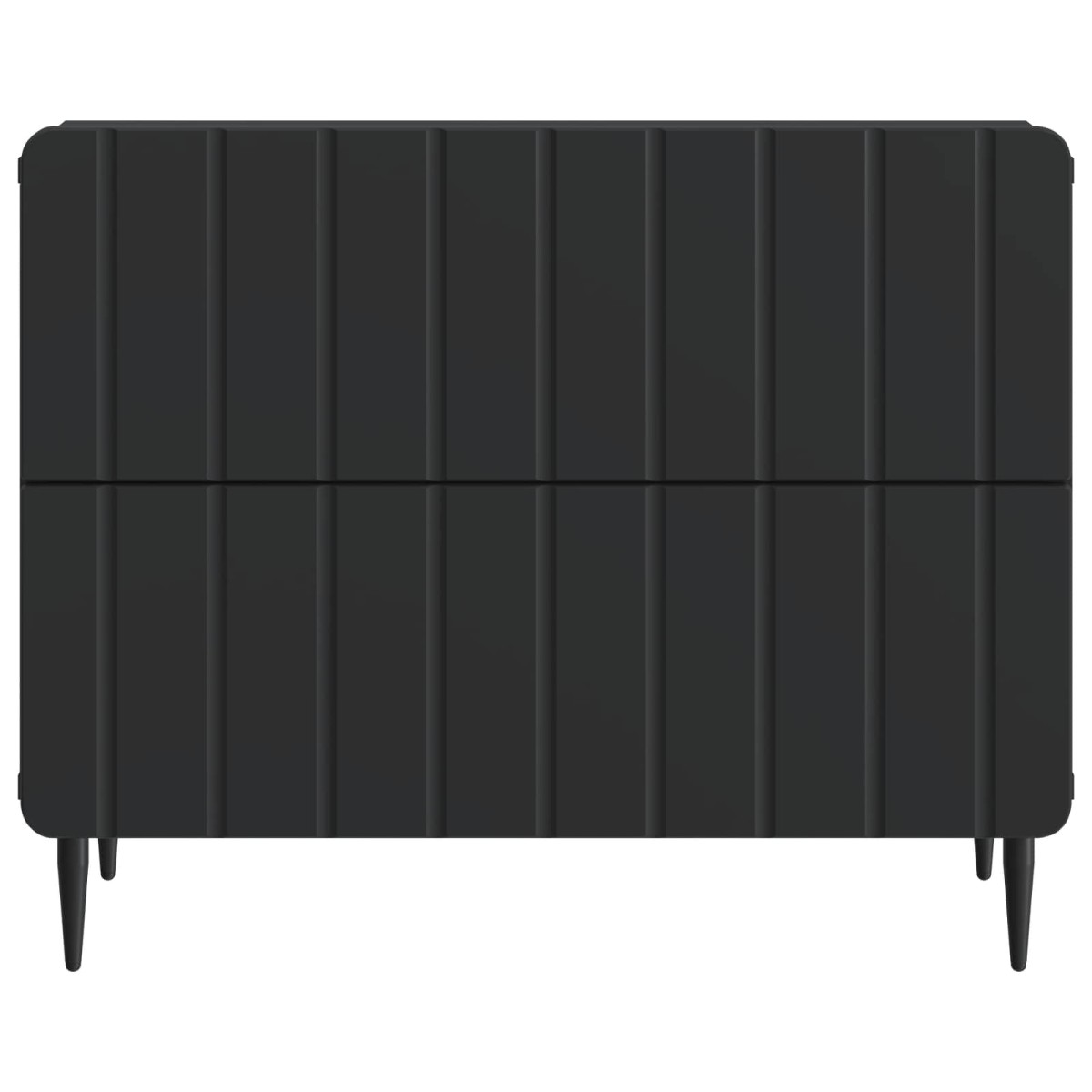 vidaXL Κομοδίνο Μαύρο 62 x 34,5 x 49,5 εκ. Επεξεργασμένο Ξύλο