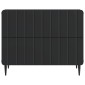 vidaXL Κομοδίνο Μαύρο 62 x 34,5 x 49,5 εκ. Επεξεργασμένο Ξύλο
