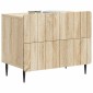 vidaXL Κομοδίνο Sonoma Δρυς 62 x 34,5 x 49,5 εκ. Επεξεργασμένο Ξύλο