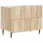 vidaXL Κομοδίνο Sonoma Δρυς 62 x 34,5 x 49,5 εκ. Επεξεργασμένο Ξύλο