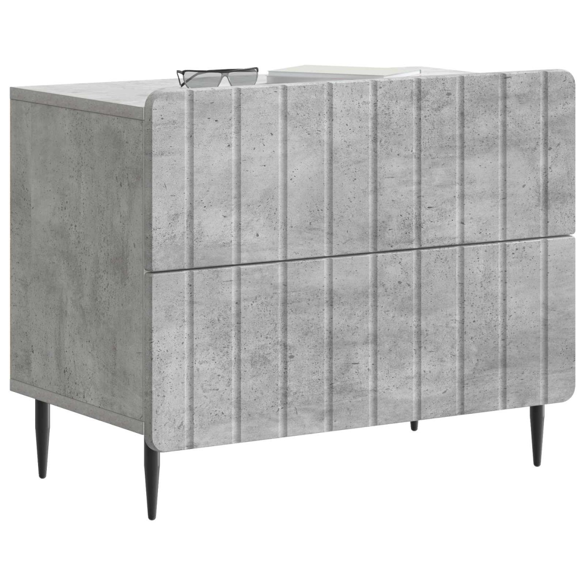 vidaXL Κομοδίνο Γκρι Σκυροδέματος 62 x 34,5 x 49,5 εκ.