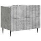 vidaXL Κομοδίνο Γκρι Σκυροδέματος 62 x 34,5 x 49,5 εκ.