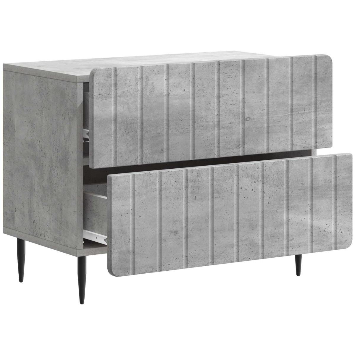 vidaXL Κομοδίνο Γκρι Σκυροδέματος 62 x 34,5 x 49,5 εκ.