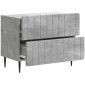 vidaXL Κομοδίνο Γκρι Σκυροδέματος 62 x 34,5 x 49,5 εκ.