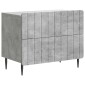vidaXL Κομοδίνο Γκρι Σκυροδέματος 62 x 34,5 x 49,5 εκ.