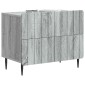 vidaXL Κομοδίνο Γκρι Sonoma 62 x 34,5 x 49,5 εκ. Επεξεργασμένο Ξύλο