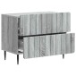 vidaXL Κομοδίνο Γκρι Sonoma 62 x 34,5 x 49,5 εκ. Επεξεργασμένο Ξύλο