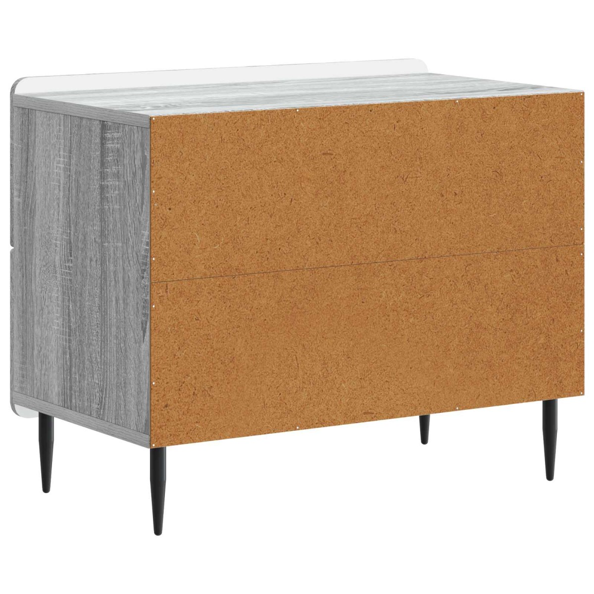 vidaXL Κομοδίνο Γκρι Sonoma 62 x 34,5 x 49,5 εκ. Επεξεργασμένο Ξύλο