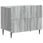 vidaXL Κομοδίνο Γκρι Sonoma 62 x 34,5 x 49,5 εκ. Επεξεργασμένο Ξύλο