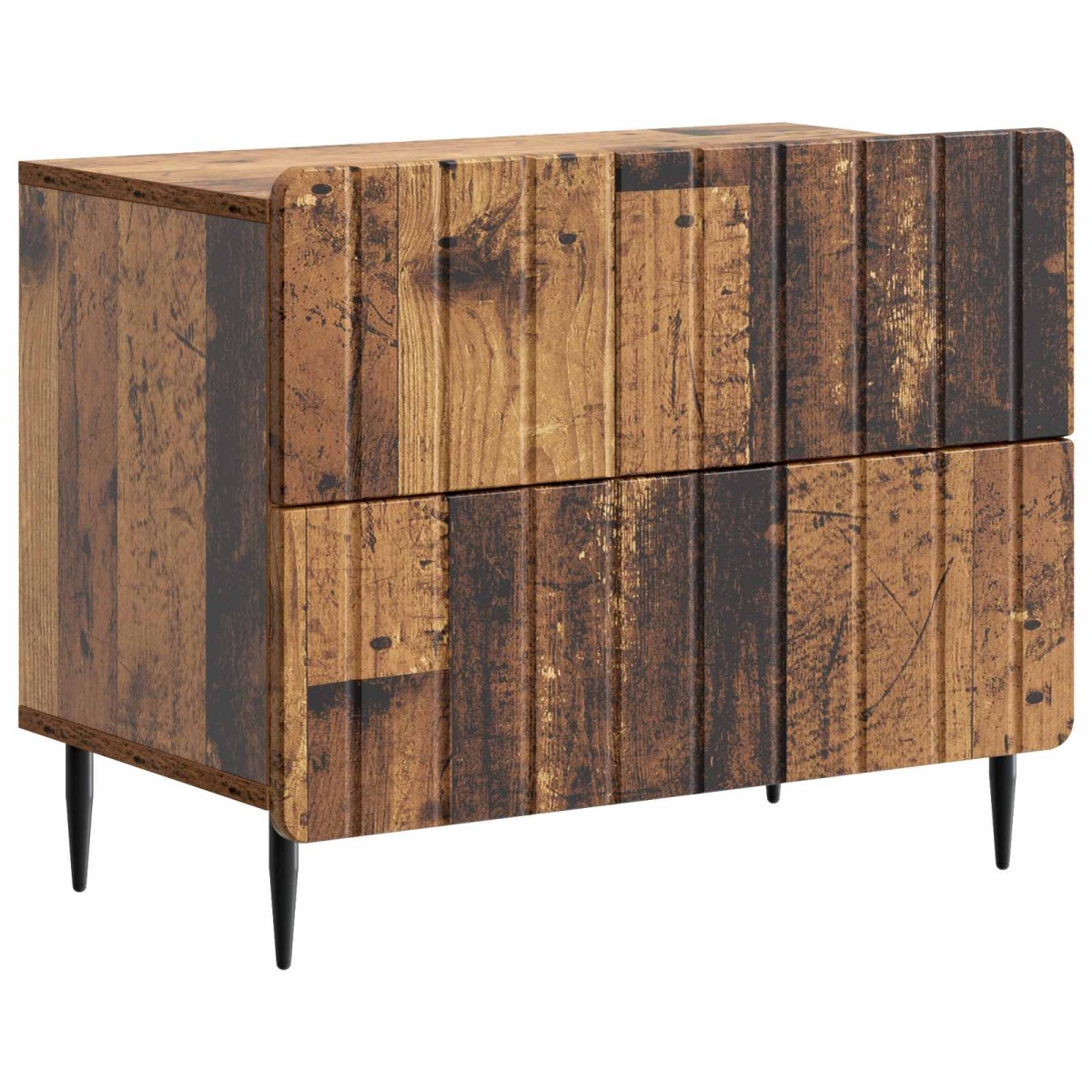 vidaXL Κομοδίνο Παλαιωμένο ξύλο 62 x 34,5 x 49,5 εκ.
