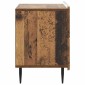 vidaXL Κομοδίνο Παλαιωμένο ξύλο 62 x 34,5 x 49,5 εκ.