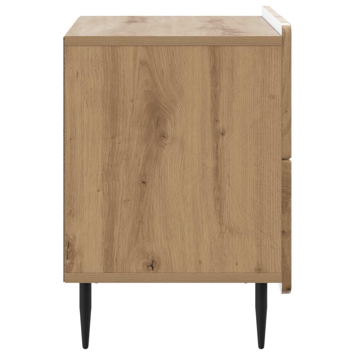 vidaXL Κομοδίνο Artisan Δρυς 62 x 34,5 x 49,5 εκ. Επεξεργασμένο Ξύλο