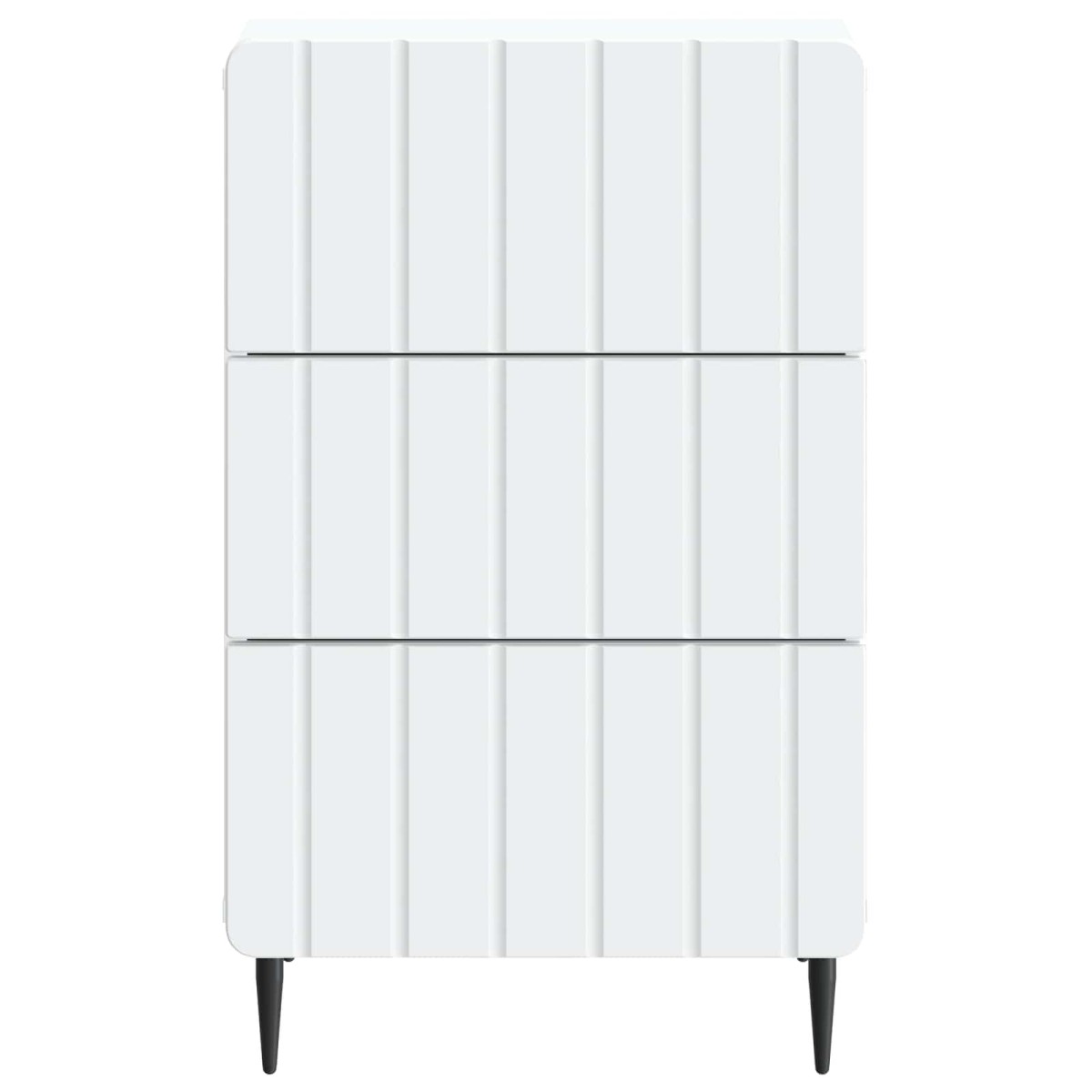 vidaXL Κομοδίνο με συρτάρι Λευκό 43x 41 x 68 εκ Επεξεργασμένο Ξύλο