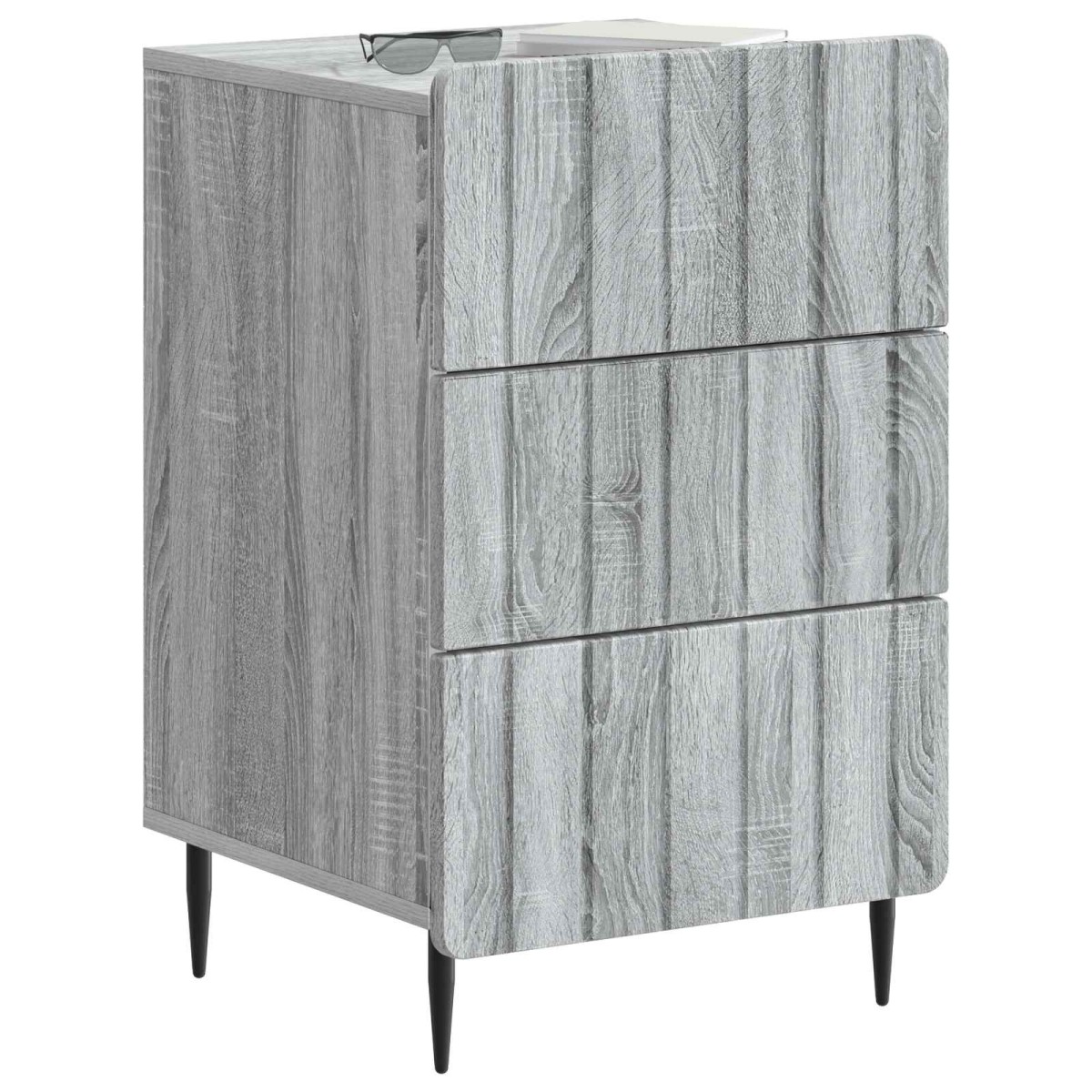 vidaXL Κομοδίνο Γκρι Sonoma 43x 41 x 68 εκ Επεξεργασμένο Ξύλο