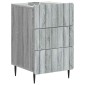 vidaXL Κομοδίνο Γκρι Sonoma 43x 41 x 68 εκ Επεξεργασμένο Ξύλο