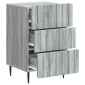 vidaXL Κομοδίνο Γκρι Sonoma 43x 41 x 68 εκ Επεξεργασμένο Ξύλο