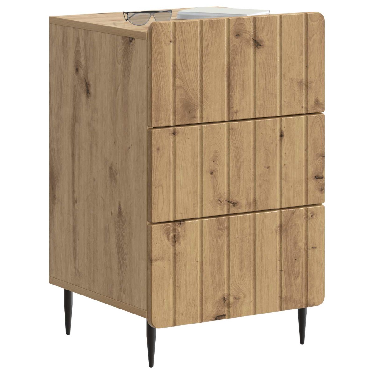 vidaXL Κομοδίνο Artisan Δρυς 43x 41 x 68 εκ Επεξεργασμένο Ξύλο