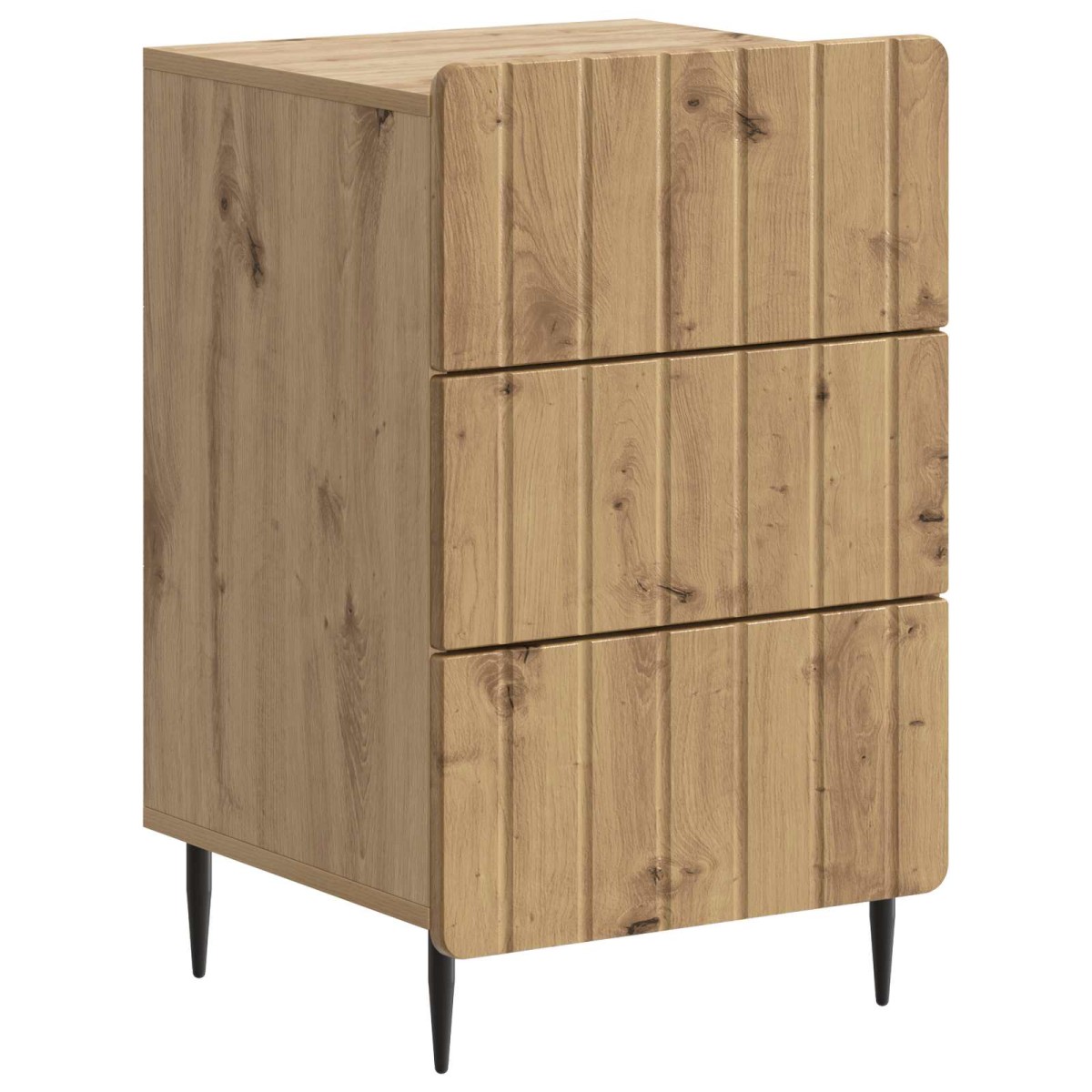 vidaXL Κομοδίνο Artisan Δρυς 43x 41 x 68 εκ Επεξεργασμένο Ξύλο