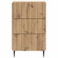 vidaXL Κομοδίνο Artisan Δρυς 43x 41 x 68 εκ Επεξεργασμένο Ξύλο
