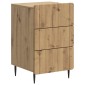 vidaXL Κομοδίνο Artisan Δρυς 43x 41 x 68 εκ Επεξεργασμένο Ξύλο