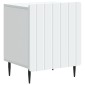 vidaXL Κομοδίνο Λευκό 43 x 34,5 x 52 εκ Επεξεργασμένο Ξύλο